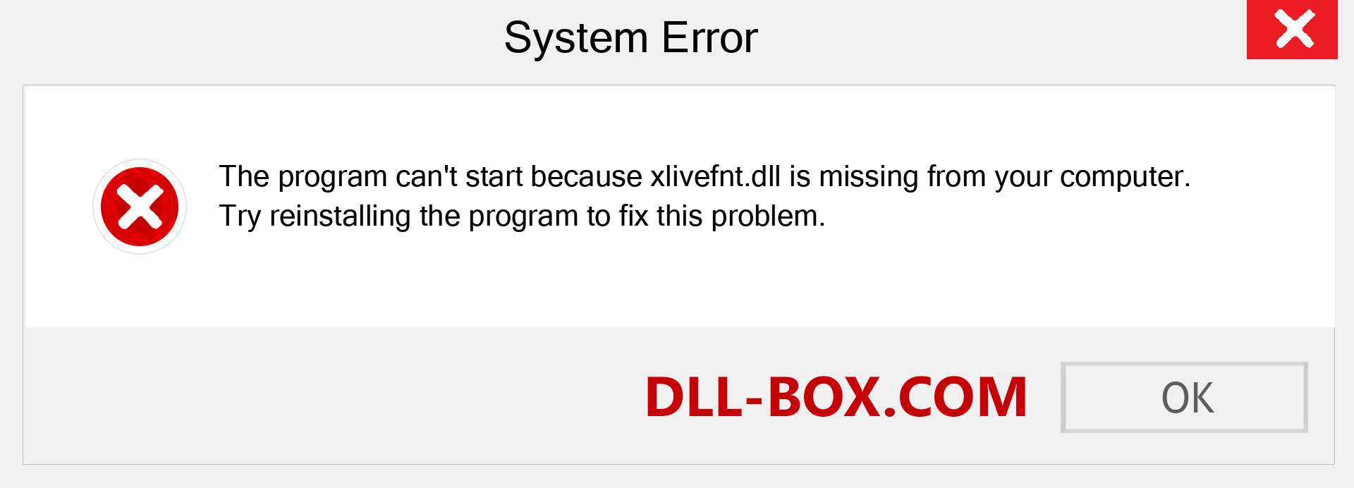  xlivefnt.dll file is missing?. Download for Windows 7, 8, 10 - Fix  xlivefnt dll Missing Error on Windows, photos, images